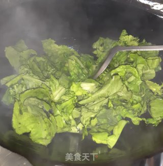 莴苣叶蛋汤的做法步骤：3