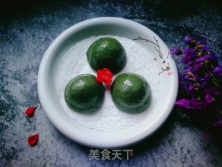 肉松蛋黄青团的做法步骤：26