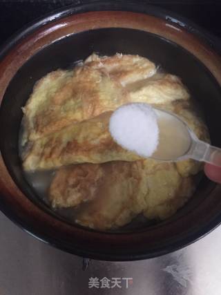 白萝卜蛋角煲的做法步骤：8