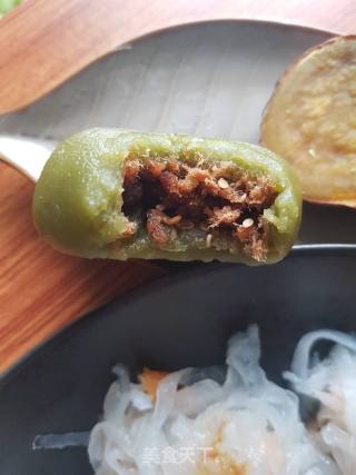 肉松青团的做法步骤：7