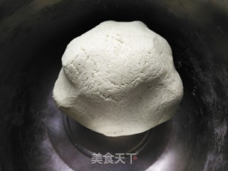 鱼松咸蛋黄馅青团的做法步骤：7