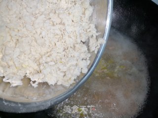 西兰花火腿疙瘩汤的做法步骤：10