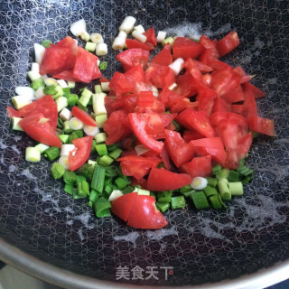 青蒜番茄炒蛋的做法步骤：4
