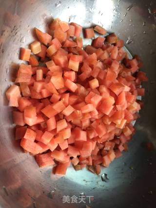 鲜贝炒饭的做法步骤：3