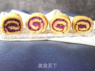 紫薯蛋糕卷的做法步骤：16