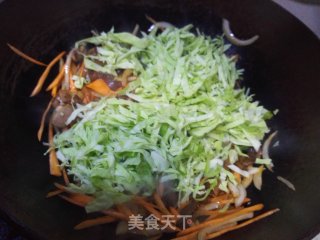 时蔬炒饼的做法步骤：13