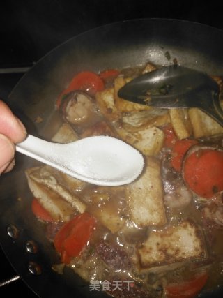香菇虾米豆腐煲的做法步骤：17