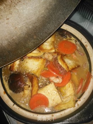 香菇虾米豆腐煲的做法步骤：20