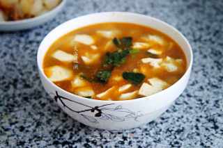 盖菜豆腐汤的做法步骤：7