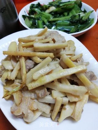 竹笋炒肉的做法步骤：9