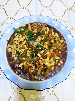黄豆芽煮肉皮的做法步骤：15