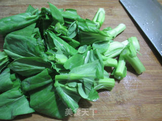 虾干菜芯年糕的做法步骤：2