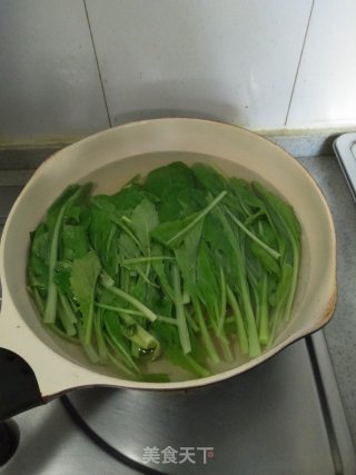 小白菜炒杏鲍菇的做法步骤：4