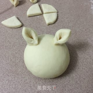 芝麻馅喵喵包子的做法步骤：11