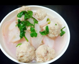 水萝卜肉丸汤的做法步骤：7