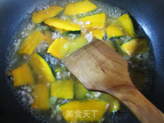 肉末炒日本南瓜的做法步骤：8
