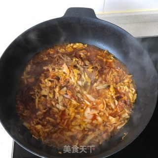 包菜炒粉丝的做法步骤：7