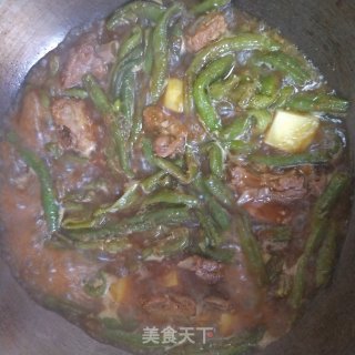 排骨豆角焖面的做法步骤：4