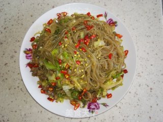 包菜炒粉丝的做法步骤：11