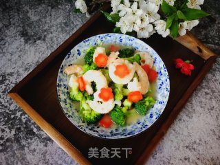 胡萝卜西兰花炒虾仁的做法步骤：13