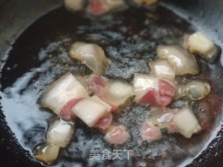 秋葵炒火腿的做法步骤：5