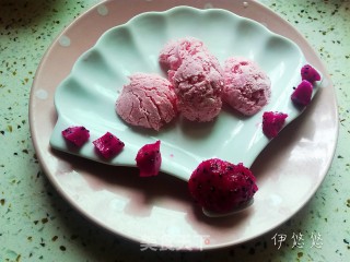 水果一一红火龙果冰淇淋的做法步骤：8