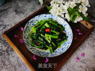 清炒黑白菜的做法步骤：7