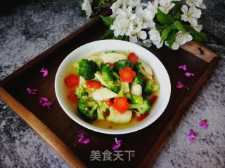 西兰花炒茭白的做法步骤：8
