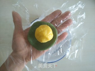 奶黄青团的做法步骤：16