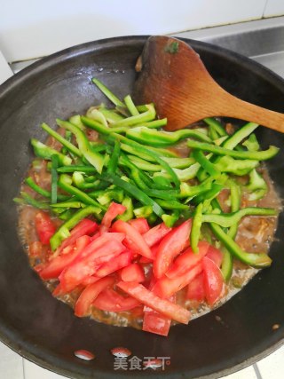 菜椒肉丝的做法步骤：5