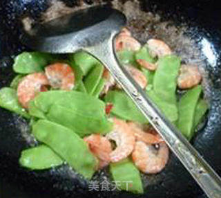无头虾炒扁豆的做法步骤：6