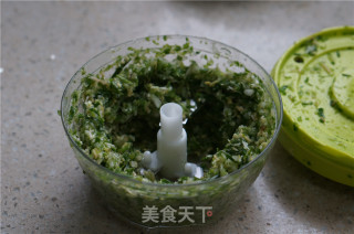 蛤肉胡葱饼的做法步骤：2