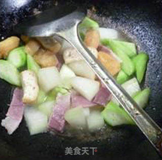 油豆腐咸肉双瓜的做法步骤：15