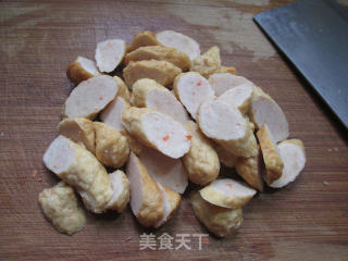 甜不辣炒牛心菜的做法步骤：3