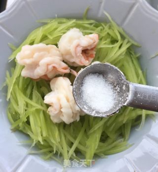 莴笋富贵虾的做法步骤：7