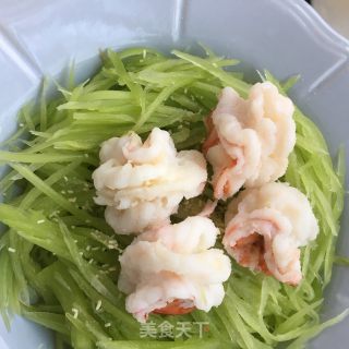 莴笋富贵虾的做法步骤：9