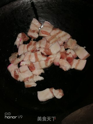 五花肉炒四季豆的做法步骤：2