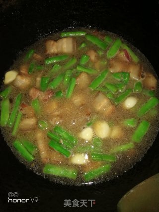 五花肉炒四季豆的做法步骤：6
