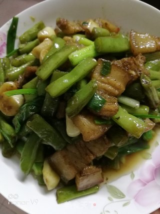 五花肉炒四季豆的做法步骤：8