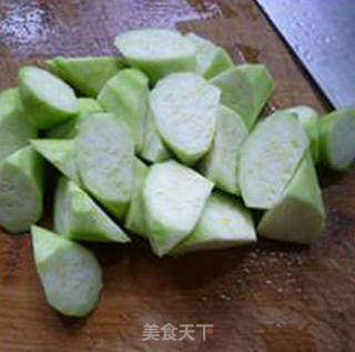 虾仁丝瓜炒花菜的做法步骤：5
