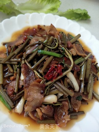 蕨菜炒腊月的做法步骤：10