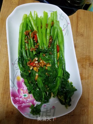 蒜香菜心的做法步骤：8