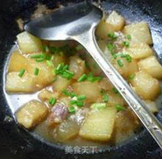 咸肉牛筋烧冬瓜的做法步骤：12