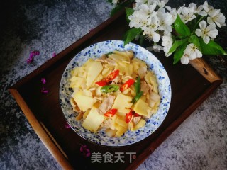 春笋炒肉片的做法步骤：13