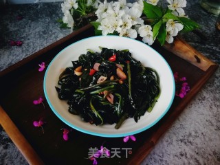 焯炒紫背菜的做法步骤：10