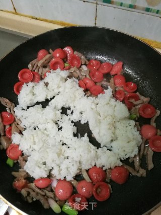 杂锦炒饭的做法步骤：5