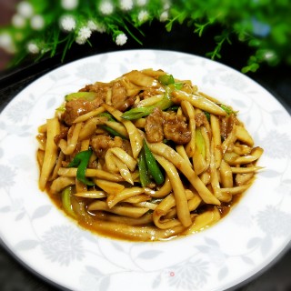 肉片炒杏鲍菇的做法步骤：9