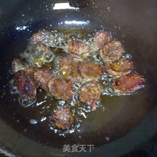 辣肠炒藠头的做法步骤：4