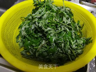 艾草青团的做法步骤：2