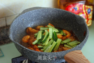 虾仁面筋的做法步骤：15